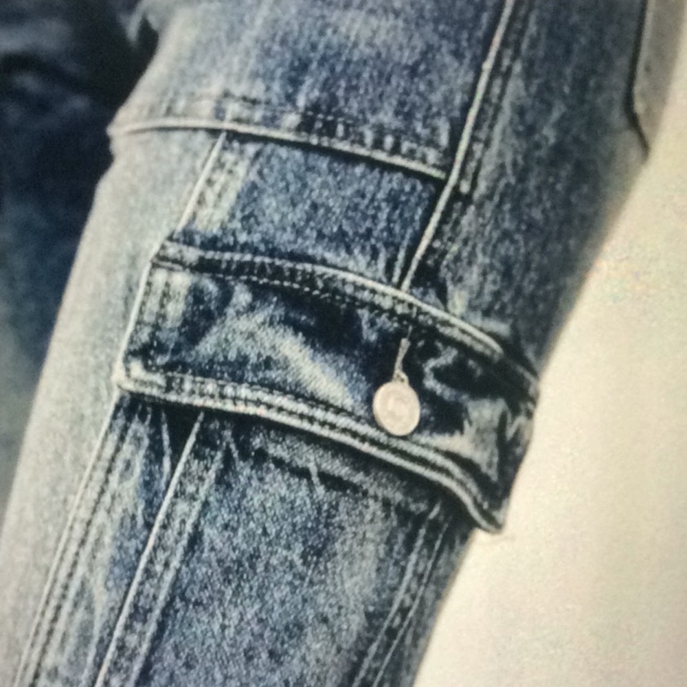 PIPPH HIGH RISE SLIM STRAIGHT CARGO DENIM!❤️👍👖 - Picture 7 of 12